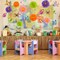 62 Pcs Spring 3D Flower Butterfly Hanging Swirls Decorations Butterfly Cutouts with Floral Paper Ball Colorful Ceiling Streamers for Birthday Summer Easter Party Baby Shower Wedding Home